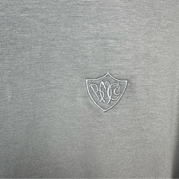 Tasc Cloud French Terry Quarter Zip 1/4 Pullover Gray Mens Large Golf Organic - Picture 6 of 11